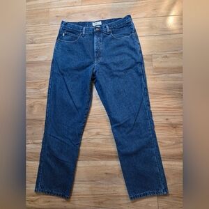 LL Bean Flannel Lined Mens 36x29 (Actual 36x28) Denim Jeans Classic Fit